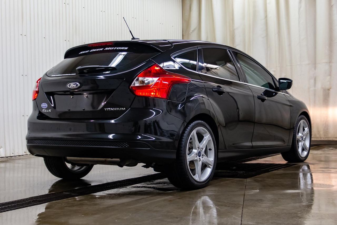 2013 Ford Focus Titanium Hatchback Leather Roof Nav Red Deer AB