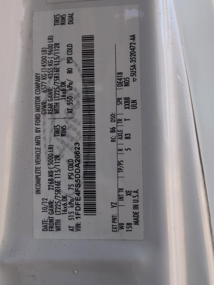 2013 Ford Glaval UNIVERSAL Johnstown NY