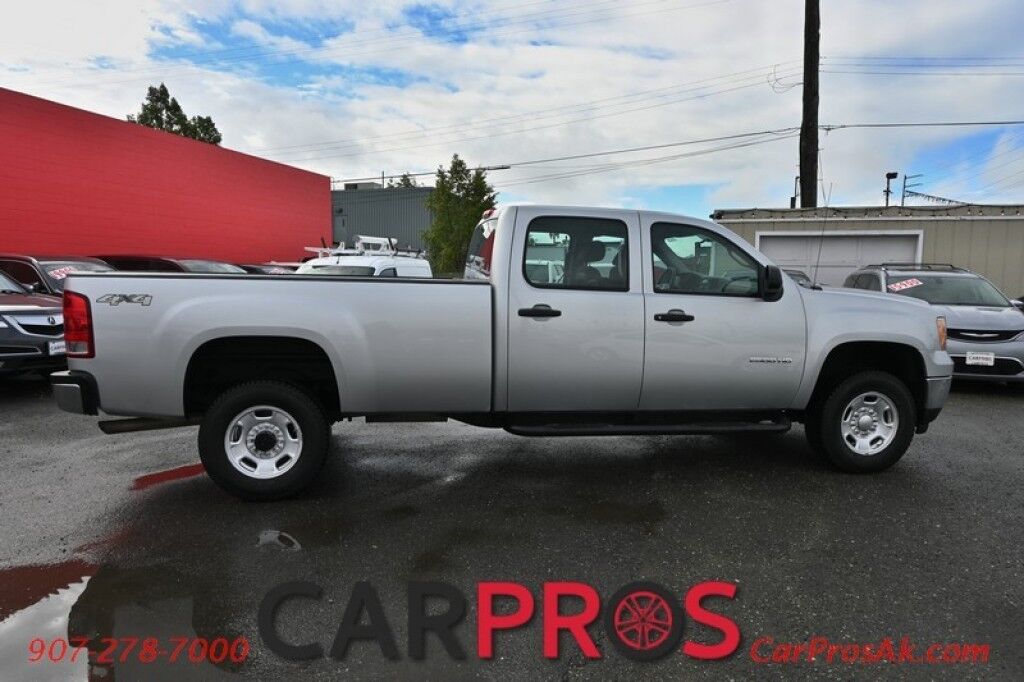 2013 GMC Sierra 2500HD Work Truck - 4X4 - Crew Cab - 6.0L V8 - Power Windows, Mirrors & Locks - Trailer Braking Control - Cruise Control - Engine Block Heater - Air Conditioning - Low Miles - Bedliner - 1 Owner Anchorage AK