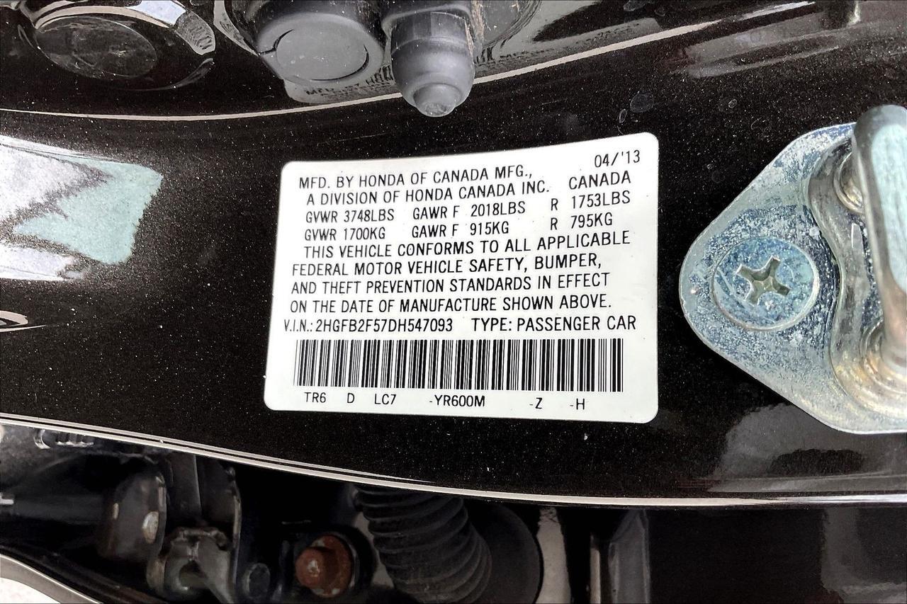 2013 HONDA CIVIC LX Houston TX