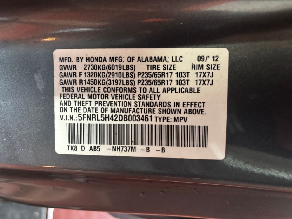 2013 Honda Odyssey EX Franklin OH
