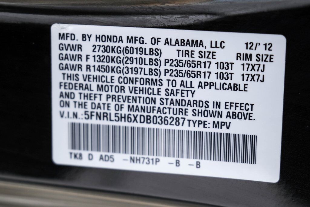 2013 Honda Odyssey EX-L Bradenton  FL