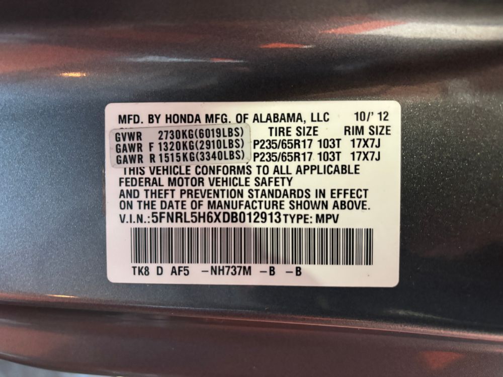 2013 Honda Odyssey EX-L Franklin OH