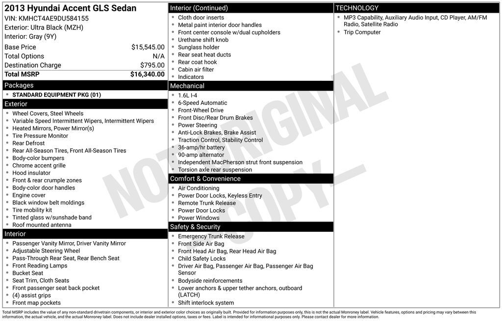 2013 Hyundai Accent GLS