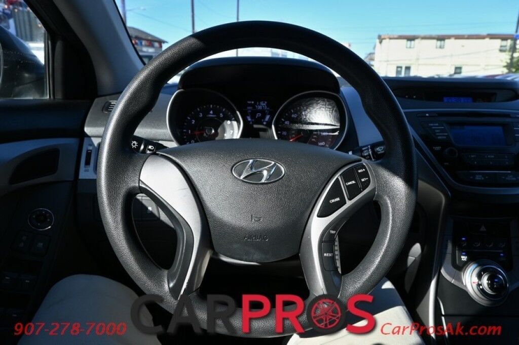 2013 Hyundai Elantra GLS - Automatic - Keyless Entry - Power Mirrors, Windows & Door Locks - Cruise Control - Air Conditioning - Alloy Wheels Anchorage AK