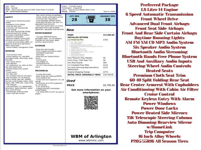 2013 Hyundai Elantra GLS FWD