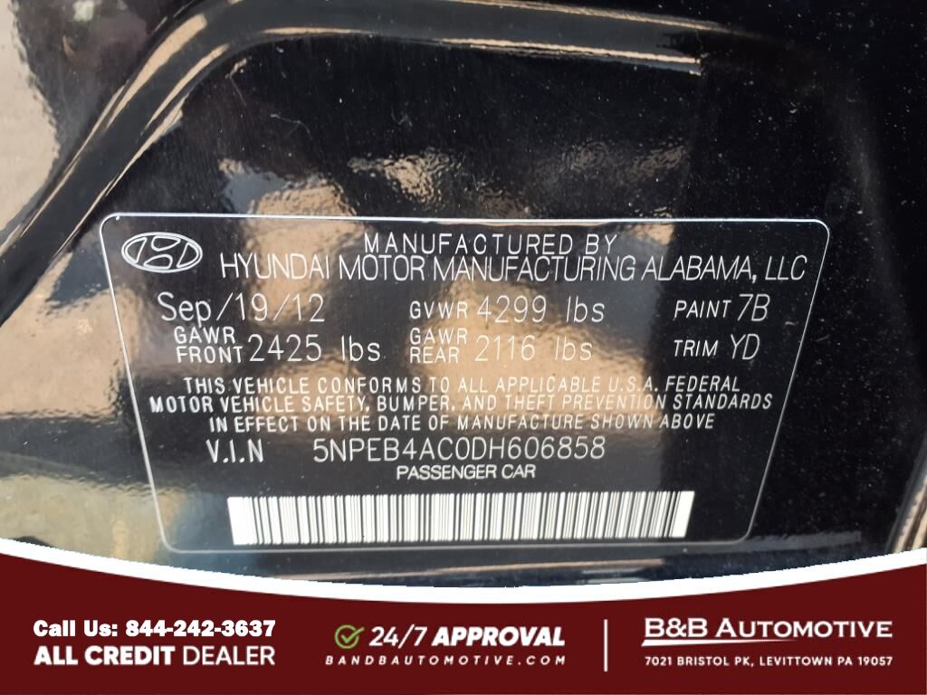 2013 Hyundai SONATA GLS Levittown PA
