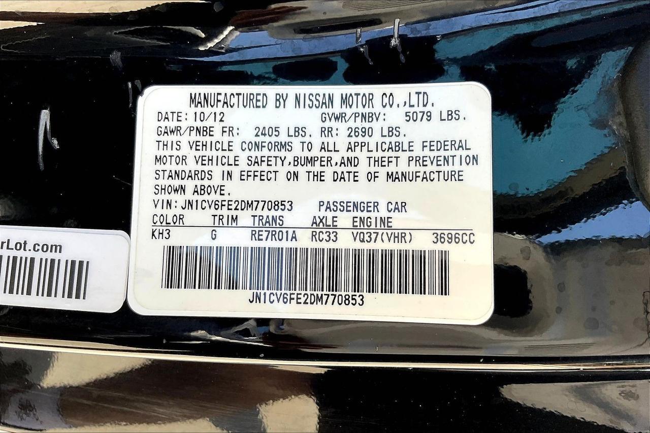2013 INFINITI G37 SPORT Houston TX