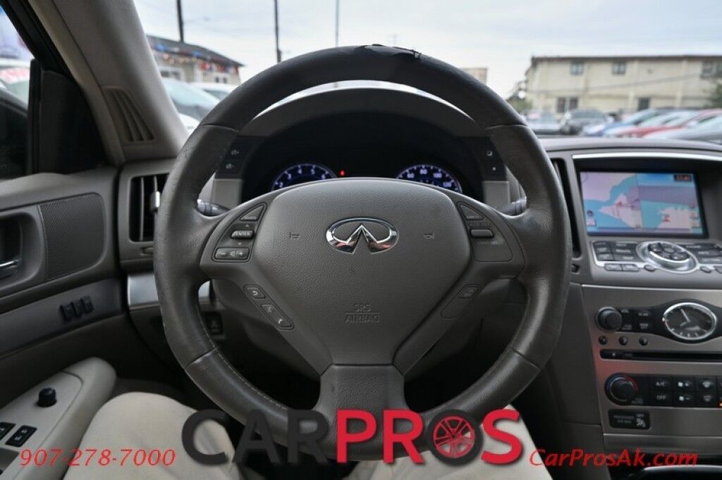 2013 INFINITI G37 X - 3.7L V6 - Automatic - All Wheel Drive - Front Leather Heated Seats - Bluetooth - Navigation - Backup Camera - Sunroof Anchorage AK