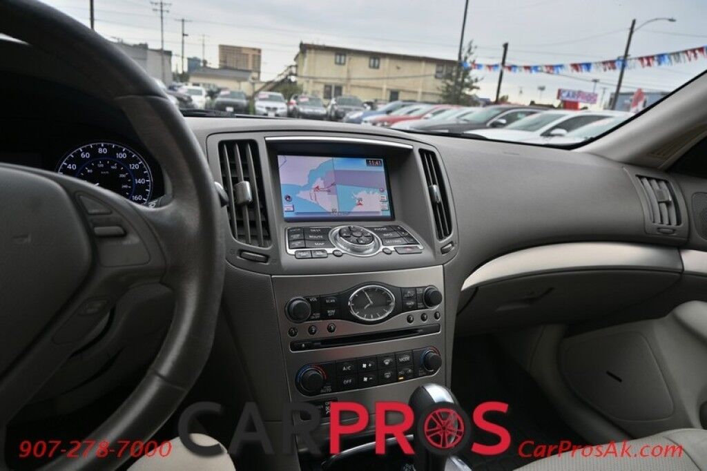 2013 INFINITI G37 X - 3.7L V6 - Automatic - All Wheel Drive - Front Leather Heated Seats - Bluetooth - Navigation - Backup Camera - Sunroof Anchorage AK
