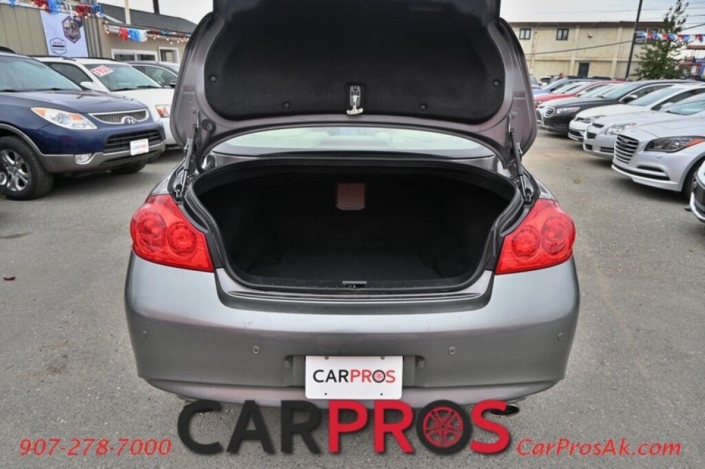 2013 INFINITI G37 X - 3.7L V6 - Automatic - All Wheel Drive - Front Leather Heated Seats - Bluetooth - Navigation - Backup Camera - Sunroof Anchorage AK