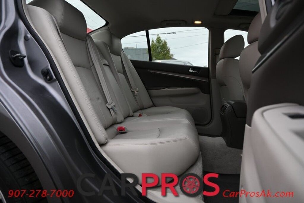 2013 INFINITI G37 X - All Wheel Drive - 3.7L V6 - Automatic - Front Leather Heated Seats - Bluetooth - Navigation - Backup Camera - Sunroof Anchorage AK