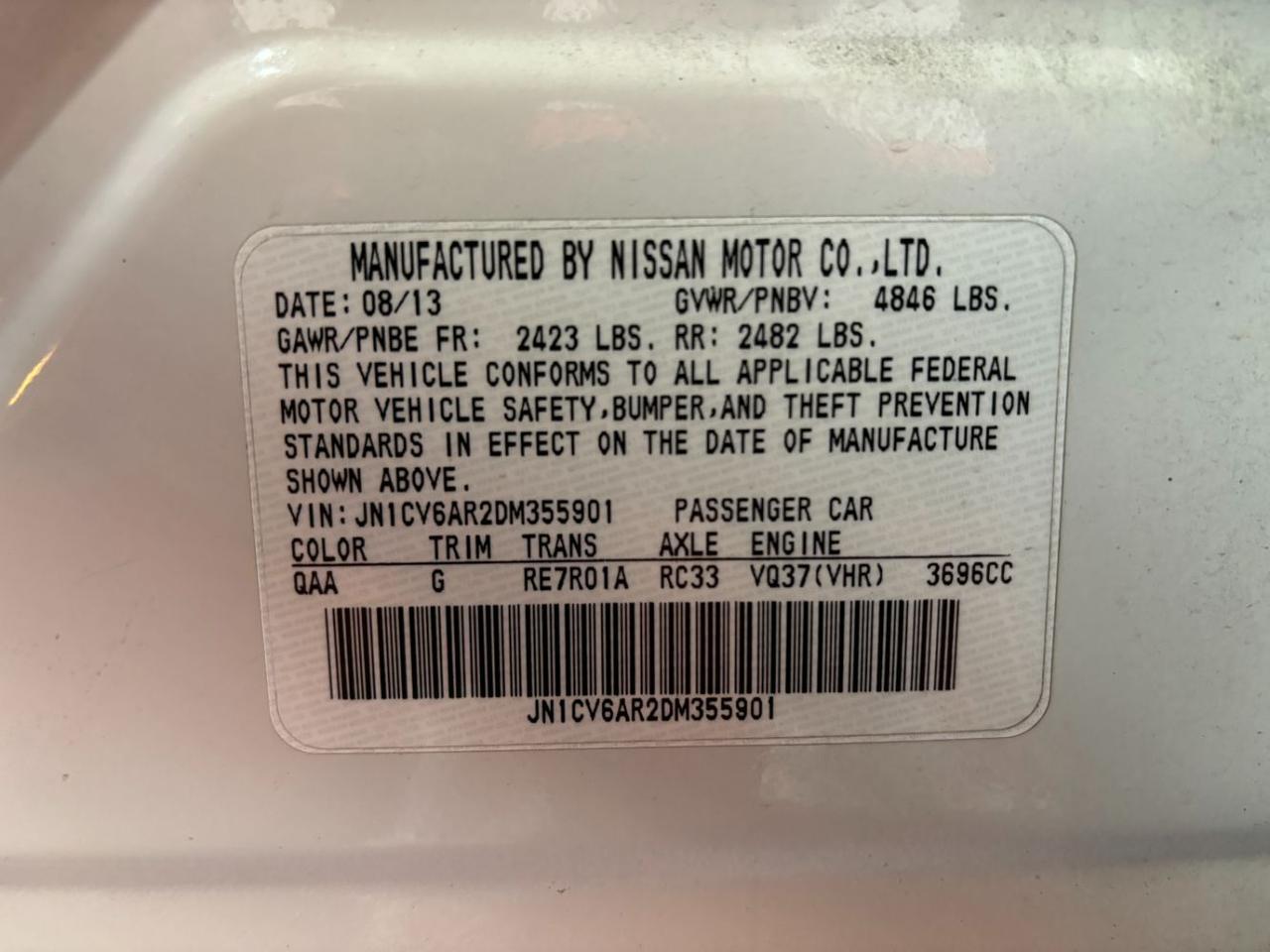 2013 INFINITI G37x Base Franklin OH