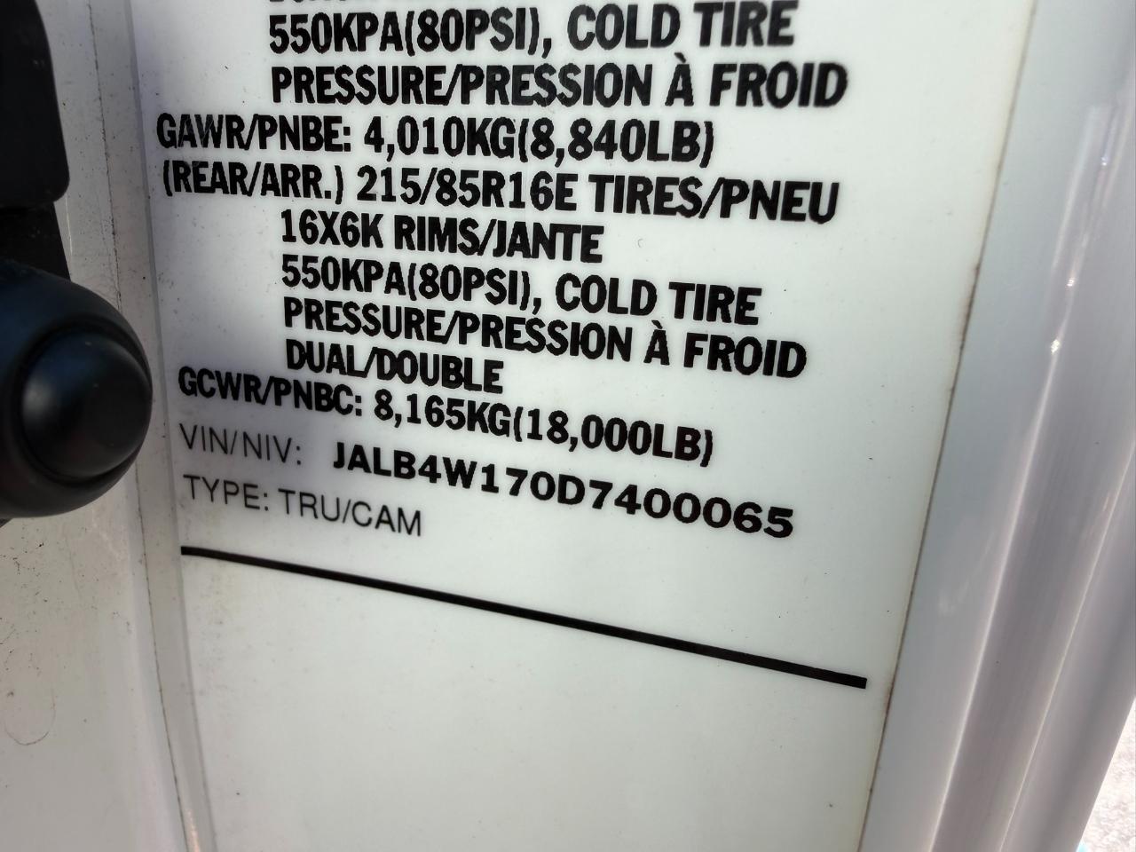 2013 Isuzu NPR DSL REG AT ECO-MAX 110" WB RED CAB IBT AIR PWL Jacksonville FL