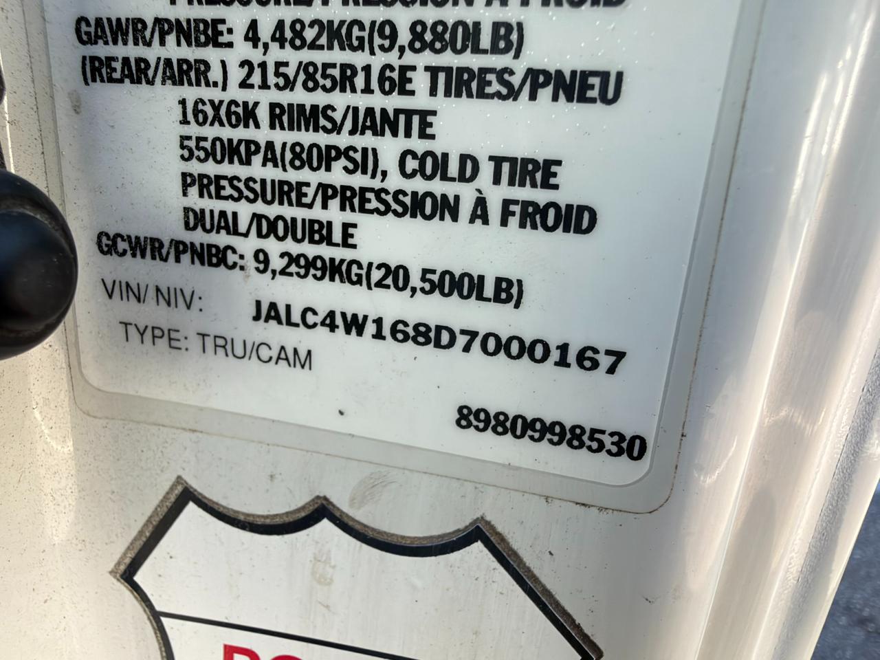2013 Isuzu NPR HD DSL REG 109" WB WHITE CAB IBT PWL Jacksonville FL