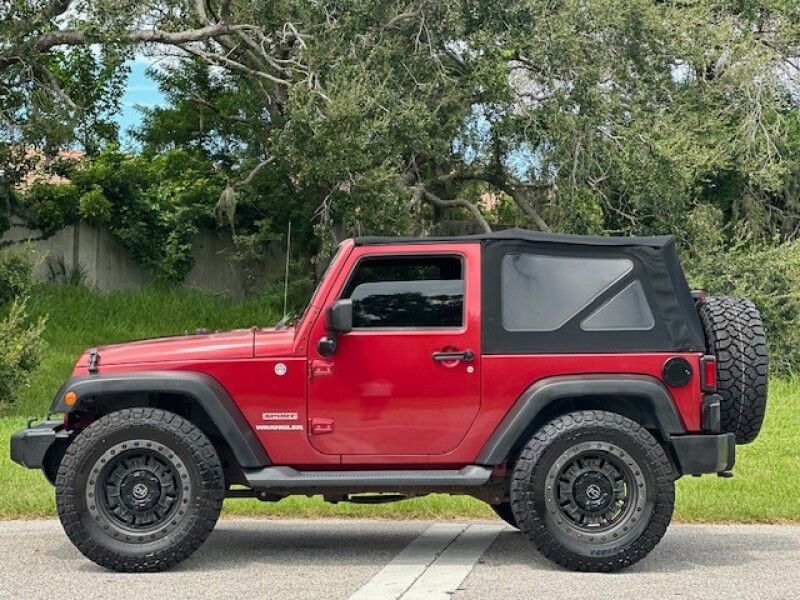 2013 Jeep WRANGLER SPORT MANUAL 4x4 LIFTED NEW TIRES COLD AC RUNS GREAT FREE SHIPPING IN FLORIDA Sarasota FL