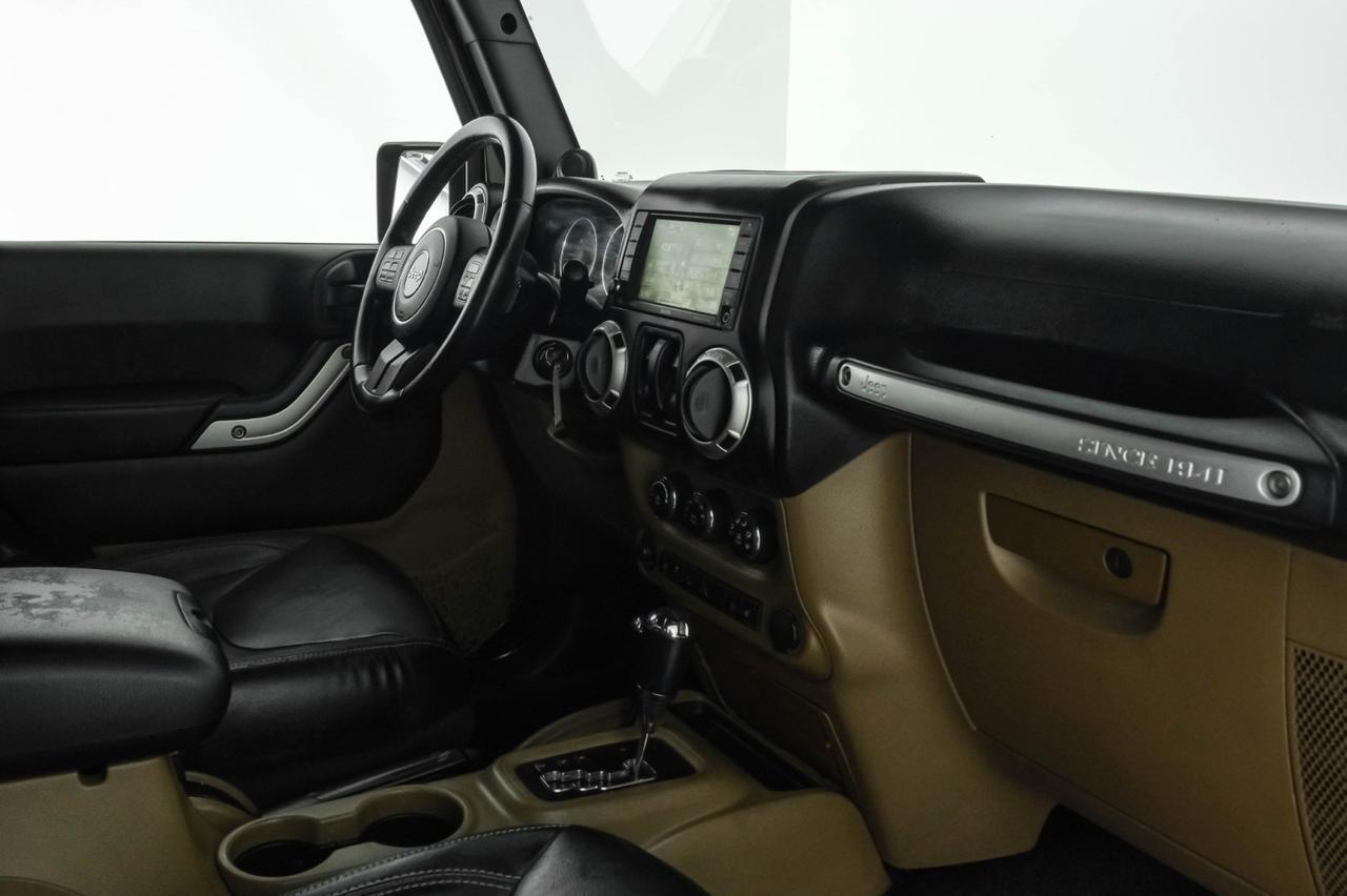 2013 Jeep Wrangler SAHARA 4WD AUTOMATIC SOFT TOP CONVERTIBLE NAVIGATION LEATHER HEA Carrollton TX
