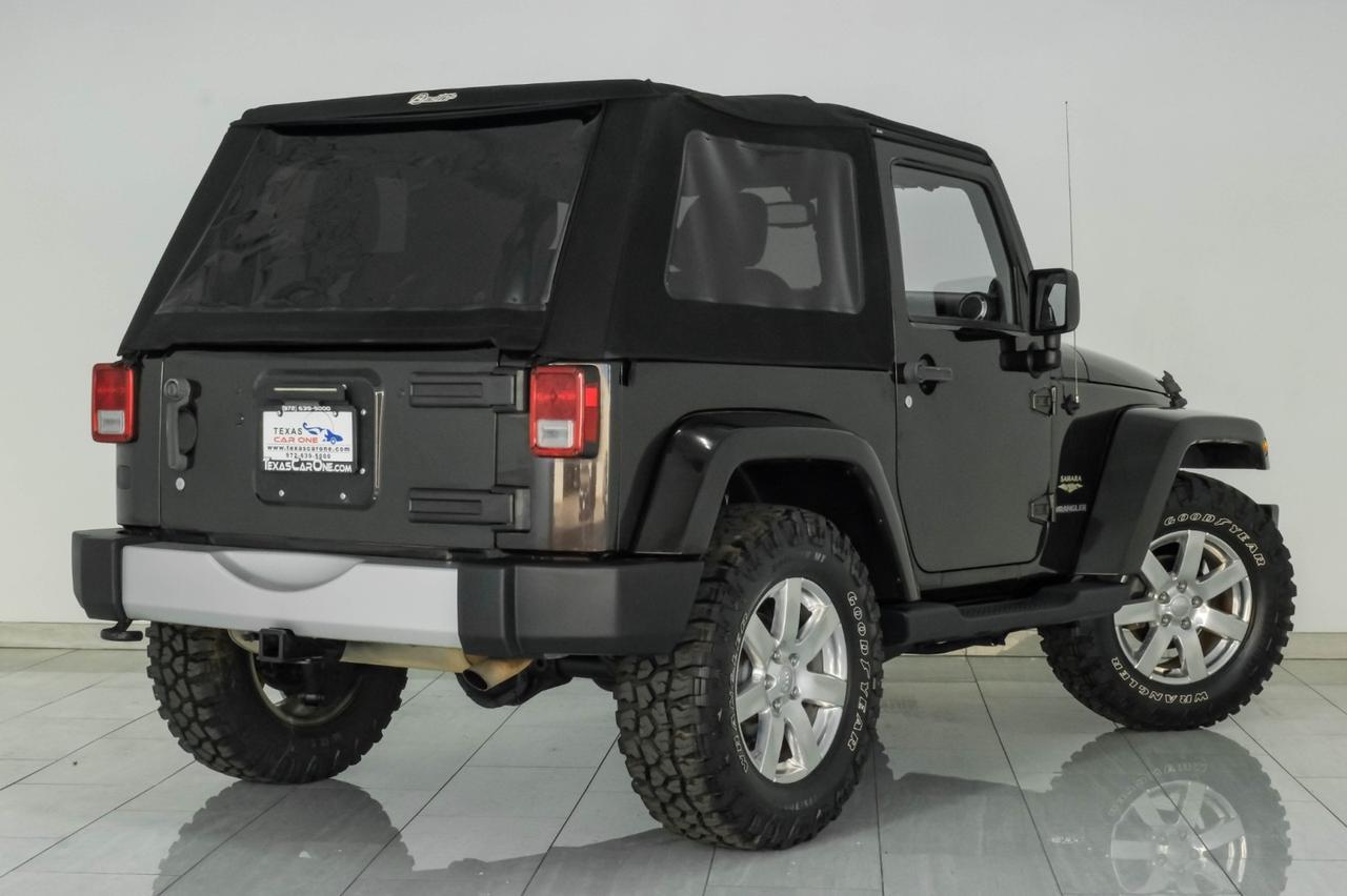 2013 Jeep Wrangler SAHARA 4WD AUTOMATIC SOFT TOP CONVERTIBLE NAVIGATION LEATHER HEA Carrollton TX