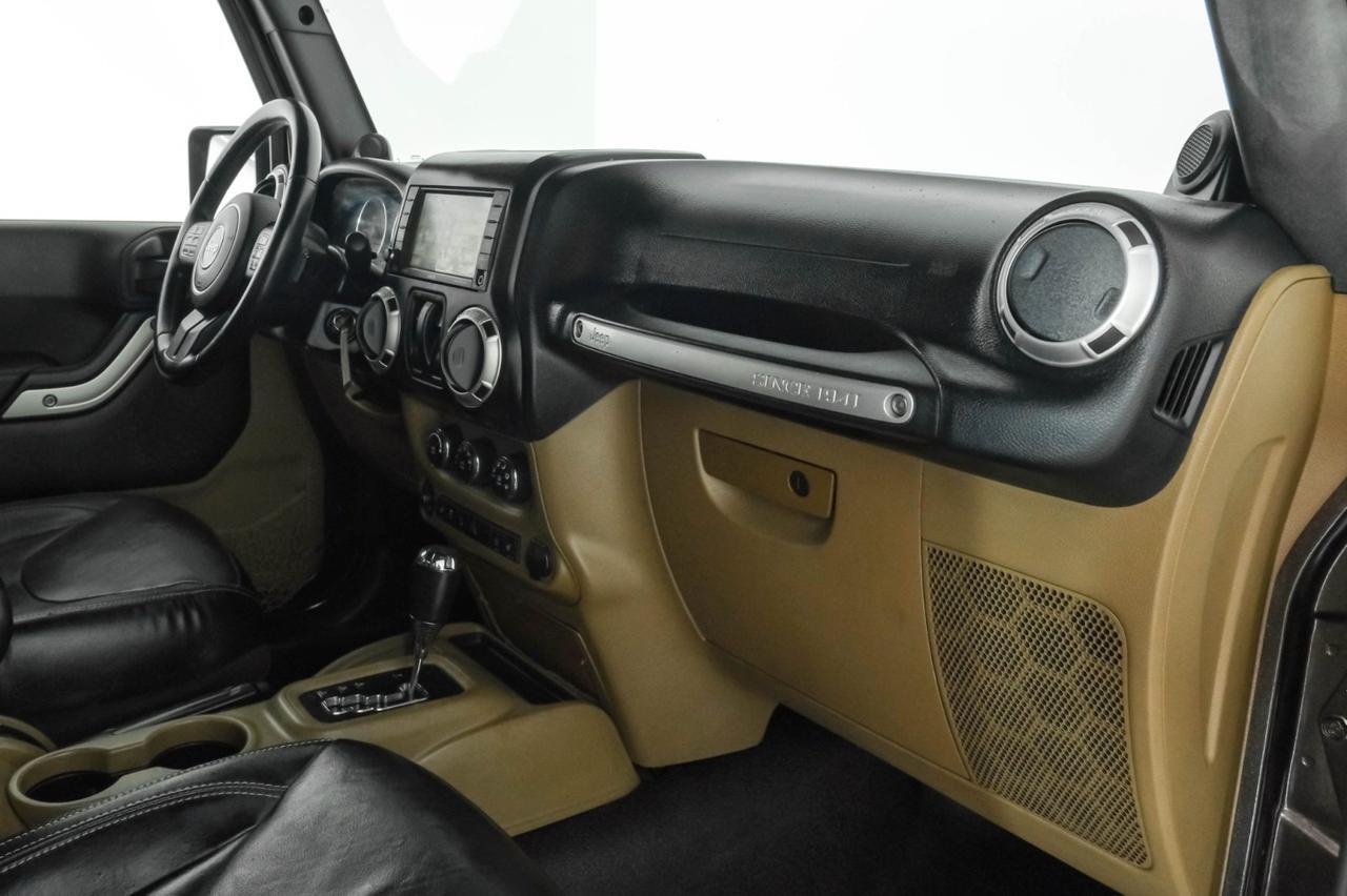 2013 Jeep Wrangler SAHARA 4WD AUTOMATIC SOFT TOP CONVERTIBLE NAVIGATION LEATHER HEA Carrollton TX