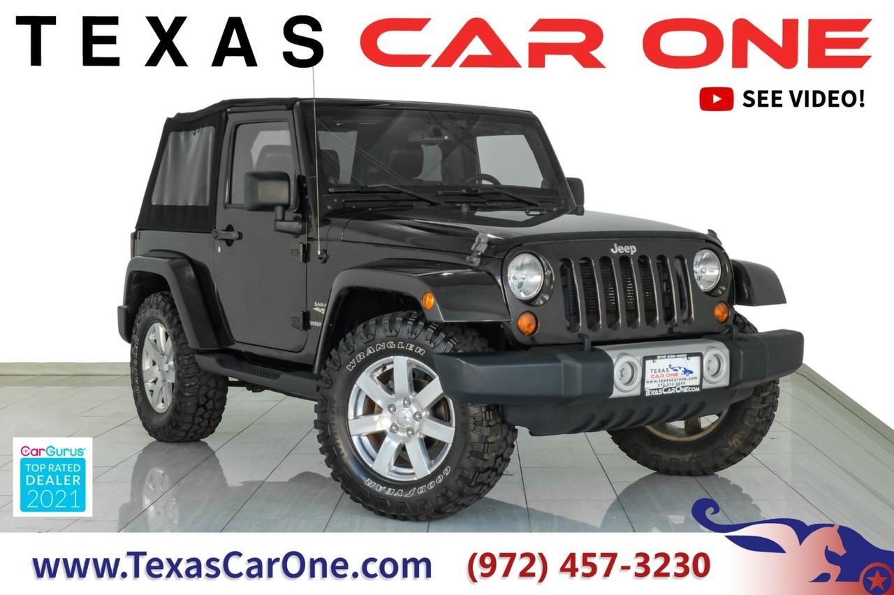 2013 Jeep Wrangler SAHARA 4WD AUTOMATIC SOFT TOP CONVERTIBLE NAVIGATION LEATHER HEATED SEATS