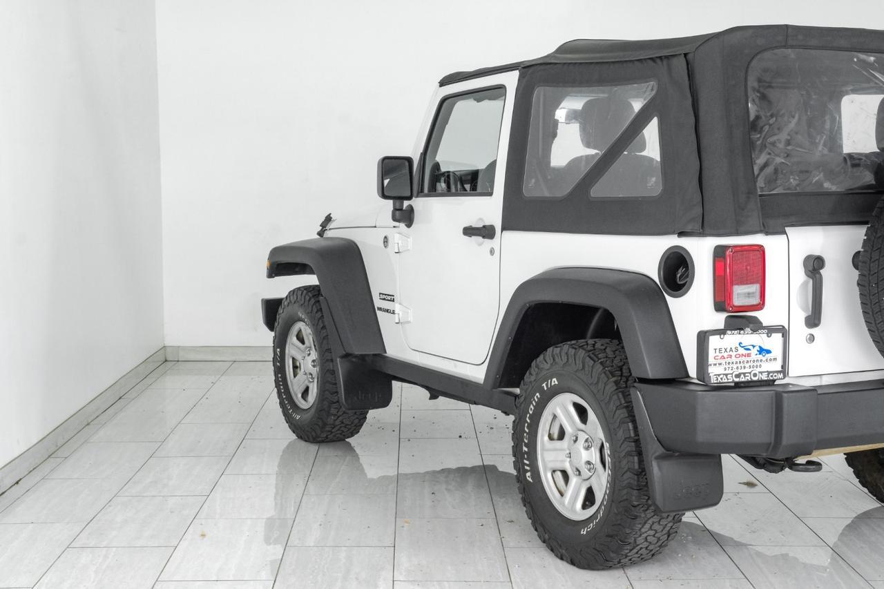 2013 Jeep Wrangler SPORT 4WD SOFT TOP CONVERTIBLE CRUISE CONTROL STEERING WHEEL CONTROLS Carrollton TX