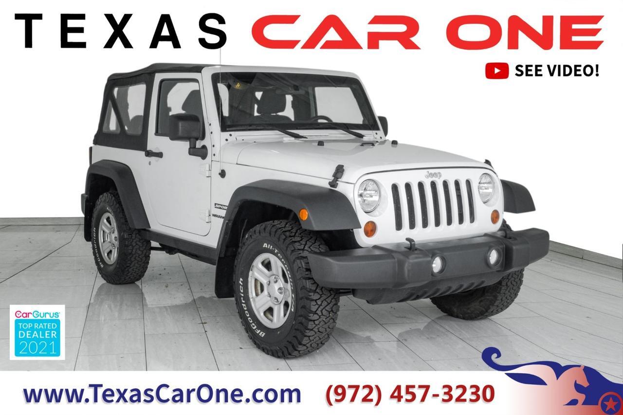 2013 Jeep Wrangler SPORT 4WD SOFT TOP CONVERTIBLE CRUISE CONTROL STEERING WHEEL CONTROLS