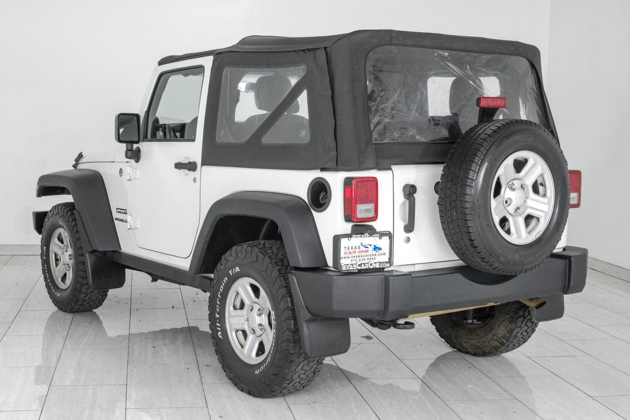 2013 Jeep Wrangler SPORT 4WD SOFT TOP CONVERTIBLE CRUISE CONTROL STEERING WHEEL CONTROLS Carrollton TX