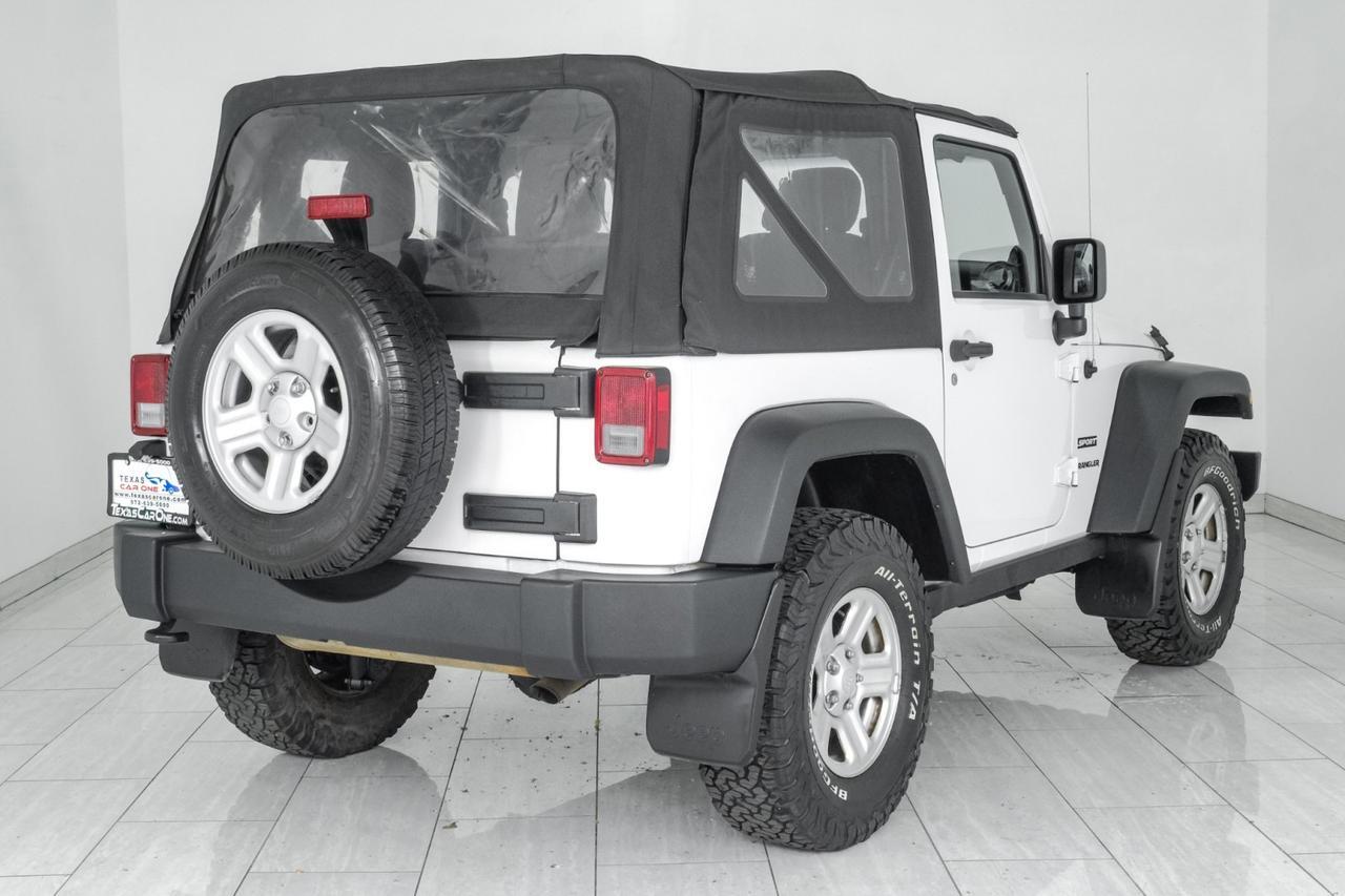 2013 Jeep Wrangler SPORT 4WD SOFT TOP CONVERTIBLE CRUISE CONTROL STEERING WHEEL CONTROLS Carrollton TX
