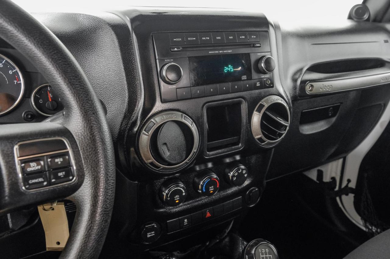 2013 Jeep Wrangler SPORT 4WD SOFT TOP CONVERTIBLE CRUISE CONTROL STEERING WHEEL CONTROLS Carrollton TX
