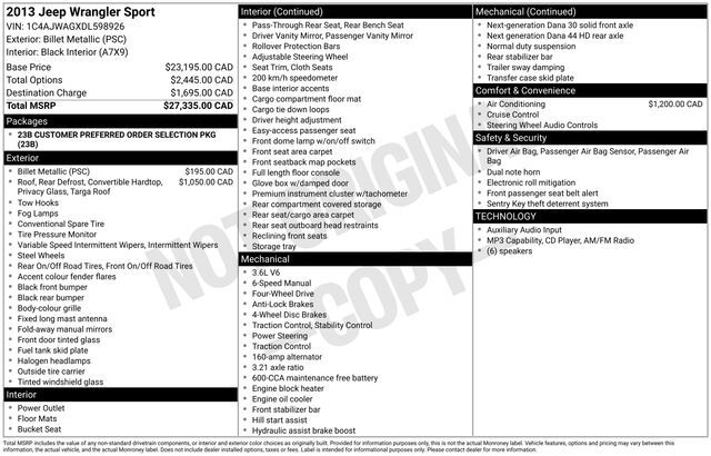 2013 Jeep Wrangler Sport Raleigh NC