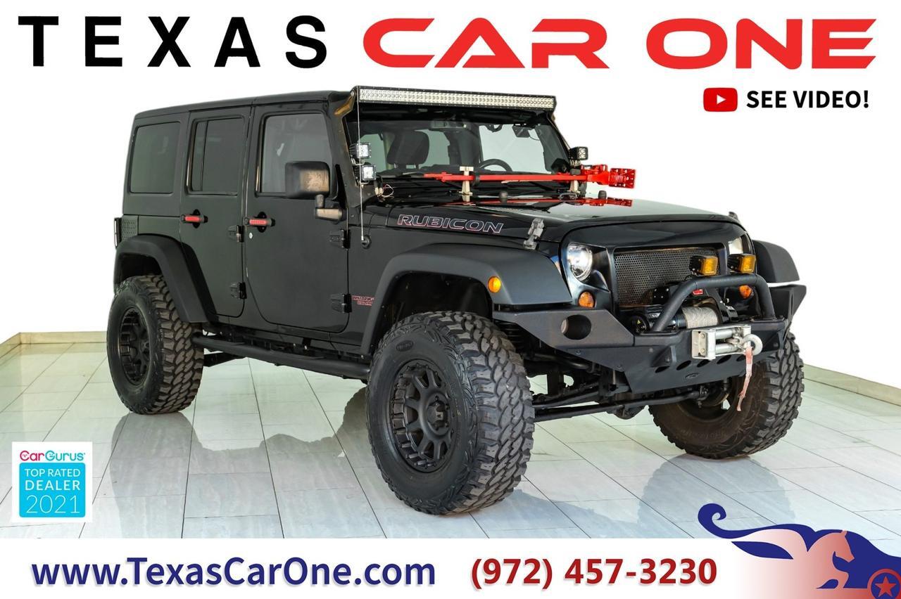 2013 Jeep Wrangler UNLIMITED RUBICON 4WD HARD TOP CONVERTIBLE HEATED SEATS CRUISE ALLOY WHEELS Carrollton TX