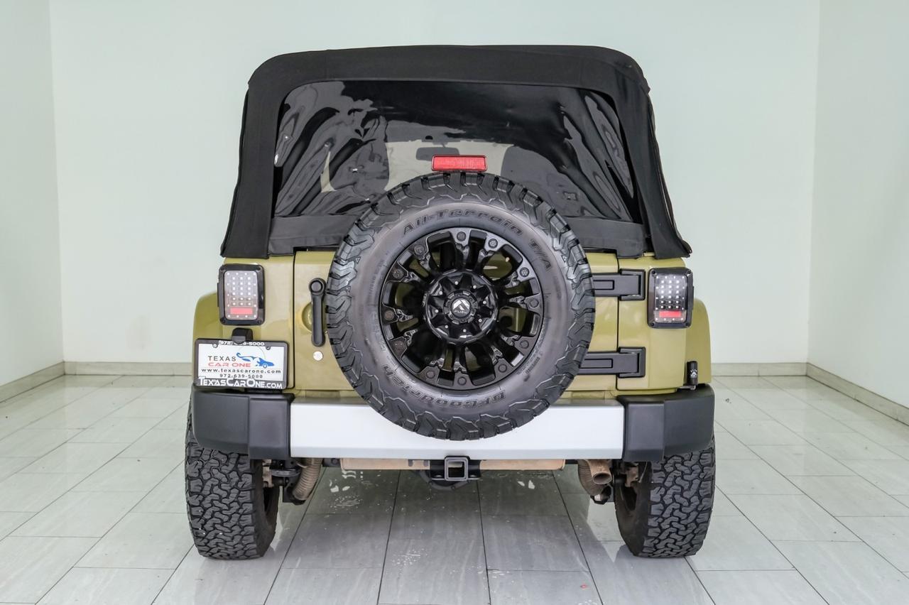 2013 Jeep Wrangler UNLIMITED SAHARA 4WD SOFT TOP CONVERTIBLE CRUISE CONTROL RUNNING BOARDS TOW HITCH Carrollton TX