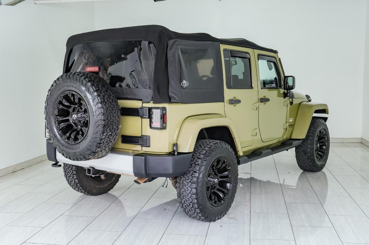 2013 Jeep Wrangler UNLIMITED SAHARA 4WD SOFT TOP CONVERTIBLE CRUISE CONTROL RUNNING BOARDS TOW HITCH Carrollton TX