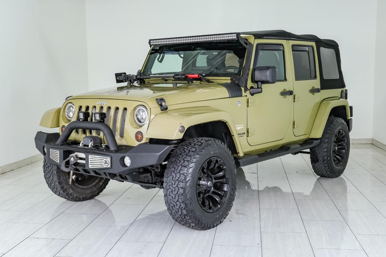 2013 Jeep Wrangler UNLIMITED SAHARA 4WD SOFT TOP CONVERTIBLE CRUISE CONTROL RUNNING BOARDS TOW HITCH Carrollton TX