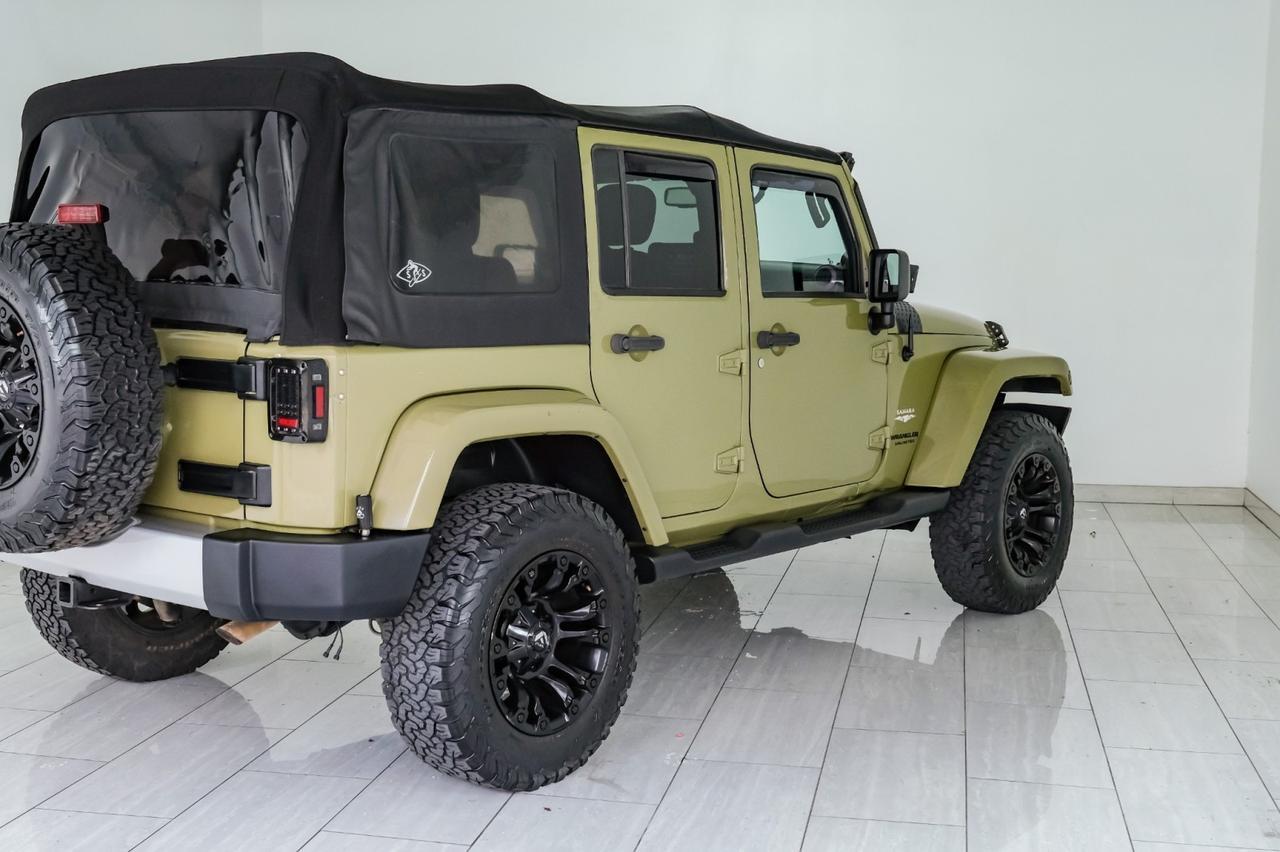 2013 Jeep Wrangler UNLIMITED SAHARA 4WD SOFT TOP CONVERTIBLE CRUISE CONTROL RUNNING BOARDS TOW HITCH Carrollton TX