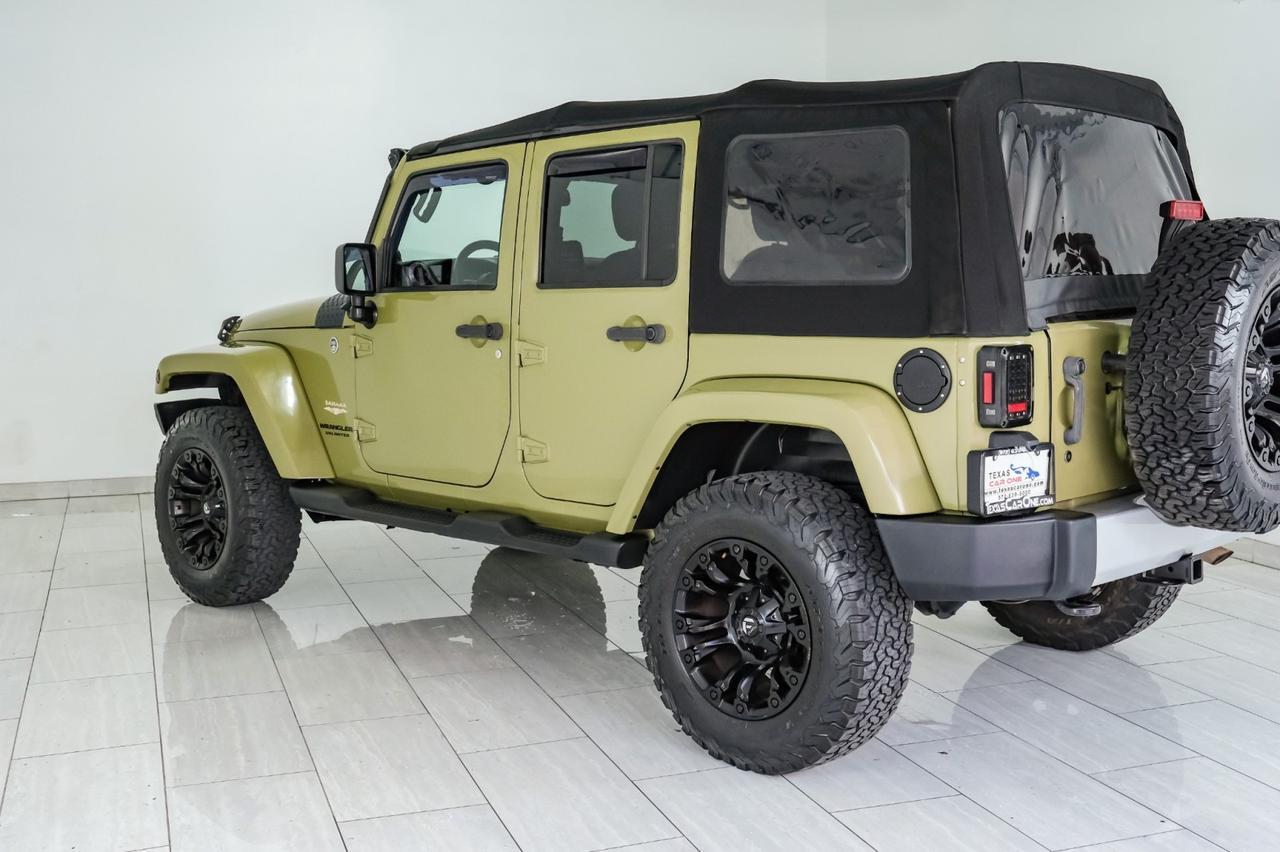 2013 Jeep Wrangler UNLIMITED SAHARA 4WD SOFT TOP CONVERTIBLE CRUISE CONTROL RUNNING BOARDS TOW HITCH Carrollton TX