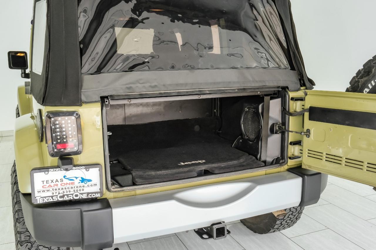 2013 Jeep Wrangler UNLIMITED SAHARA 4WD SOFT TOP CONVERTIBLE CRUISE CONTROL RUNNING BOARDS TOW HITCH Carrollton TX