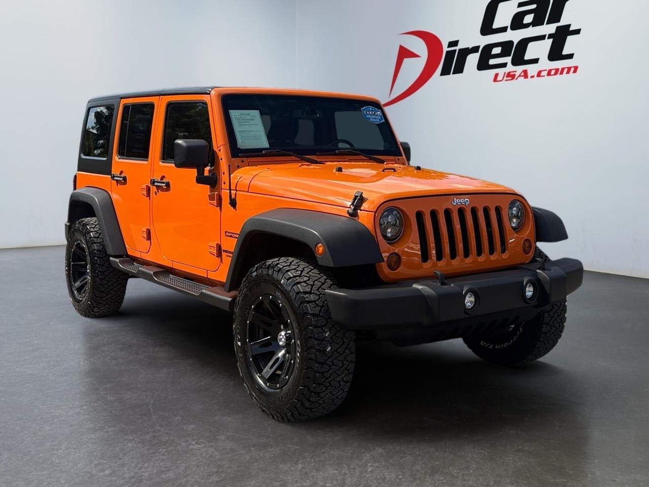 2013 Jeep Wrangler Unlimited Sport, RUNNING BOARDS, BACKUP CAMERA, BLUETOOTH, CUSTOM RUGGED RIDGE WHEELS, KEYLESS ENTRY, LOW LOW MILES, CLEAN CARFAX, WRANGLE THE ROAD! Virginia Beach VA