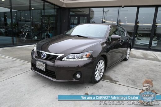 2013 Lexus CT 200h Hybrid / Power & Heated Leather Seats / Navigation / Sunroof / Keyless Entry & Start / USB & Aux Input / Power Windows, Mirrors, & Locks / Cruise Control / Back Up Camera / 40 MPG / Low Miles Anchorage AK