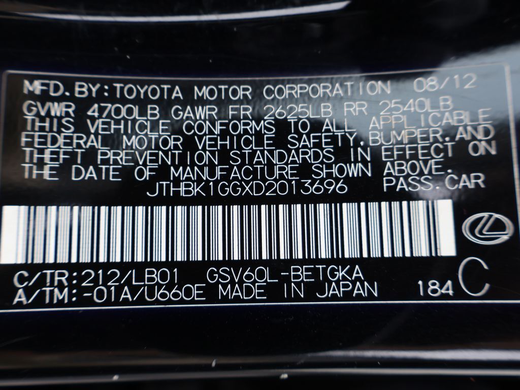 2013 Lexus ES 350 San Clemente CA