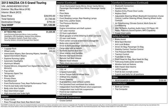 2013 MAZDA CX-5 Grand Touring Raleigh NC
