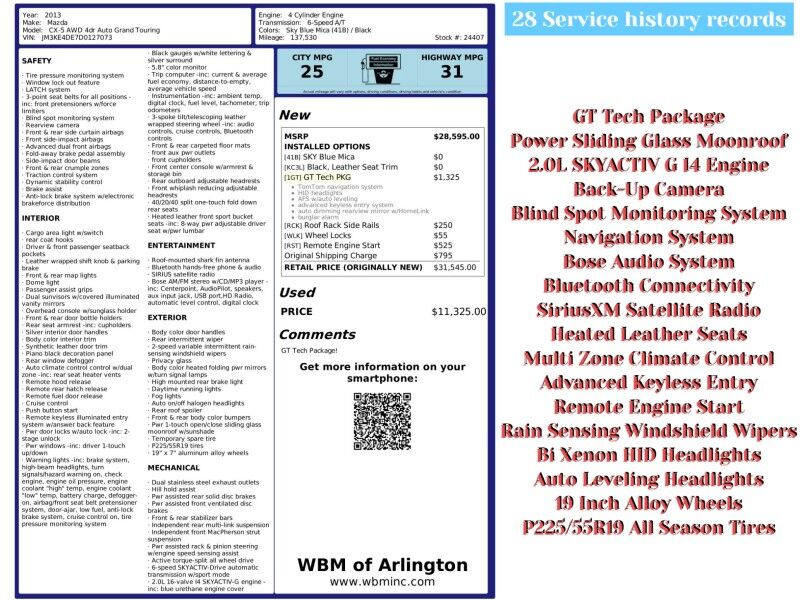 2013 Mazda CX-5 Grand Touring AWD