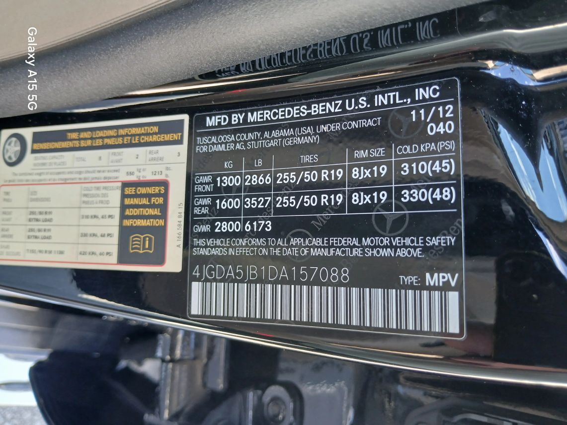 2013 Mercedes-Benz M-Class ML 350 Sport Utility 4D Maitland FL