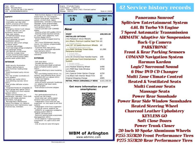 2013 Mercedes-Benz S-Class S 550 4MATIC