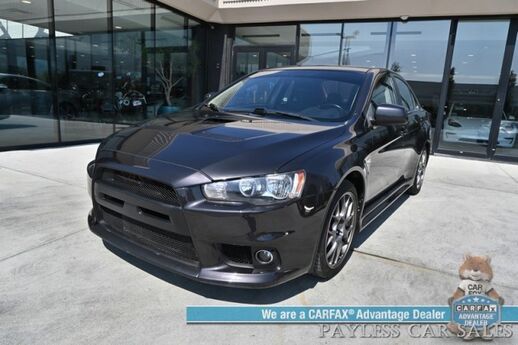 2013 Mitsubishi Lancer Evolution MR / AWD / Touring & Premium Pkg / Power & Heated Recaro Seats / Navigation / Rockford & Fosgate Speakers / Sunroof / Bluetooth / AUX & USB Input Keyless Entry & Start / Cruise Control / 23 MPG Anchorage AK
