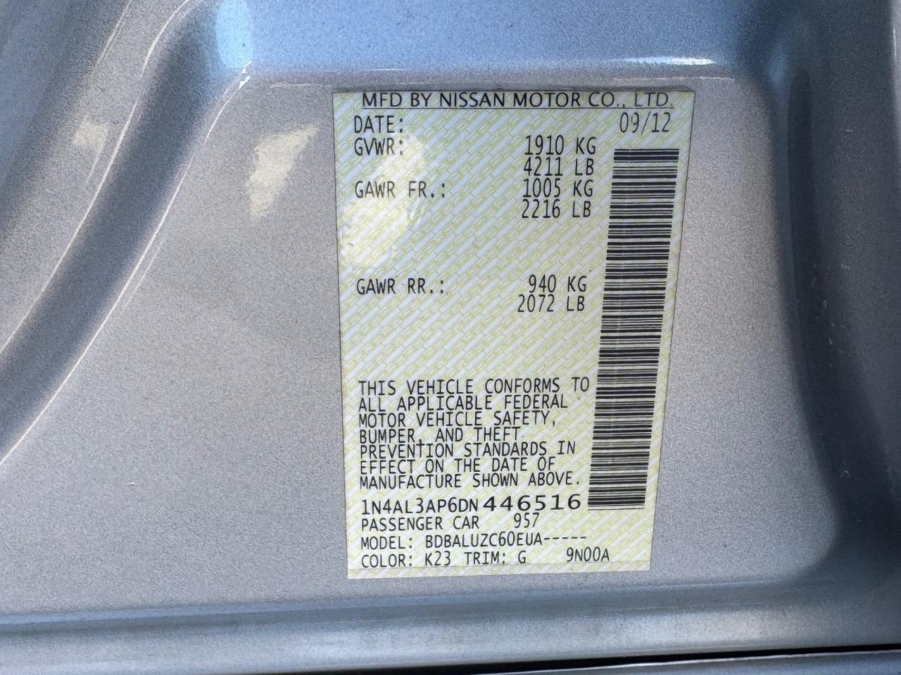 2013 Nissan Altima 2.5 SV Austin TX