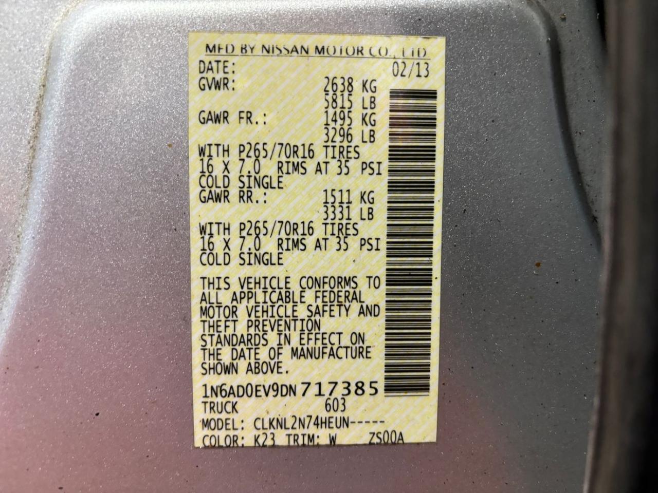 2013 Nissan Frontier SV Franklin OH