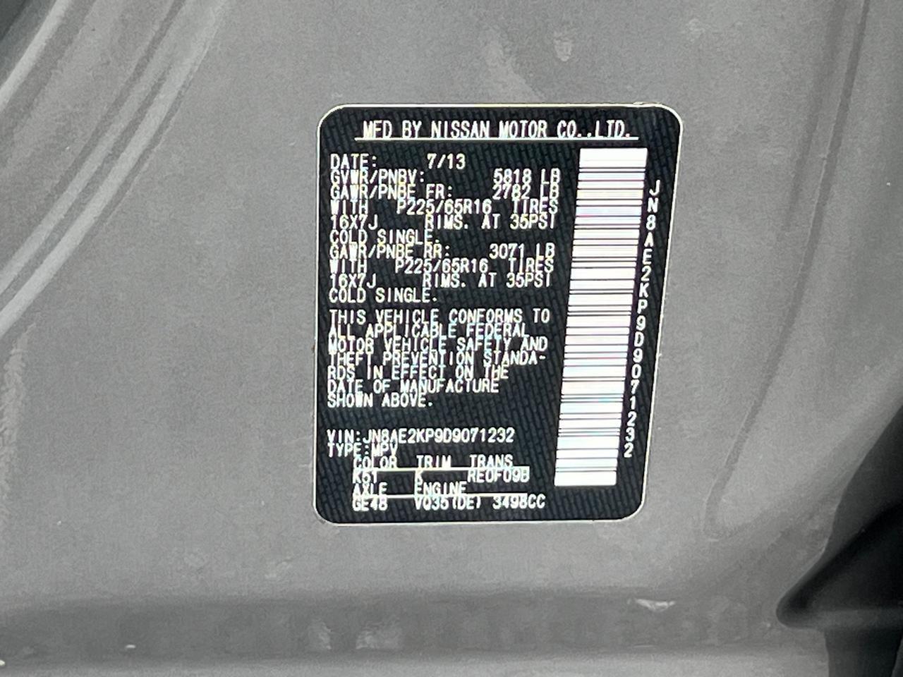 2013 Nissan Quest 3.5 SV Hagerstown MD