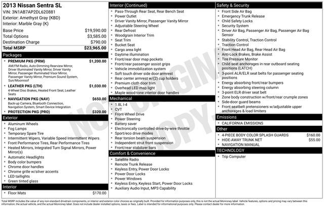 2013 Nissan Sentra SL Raleigh NC