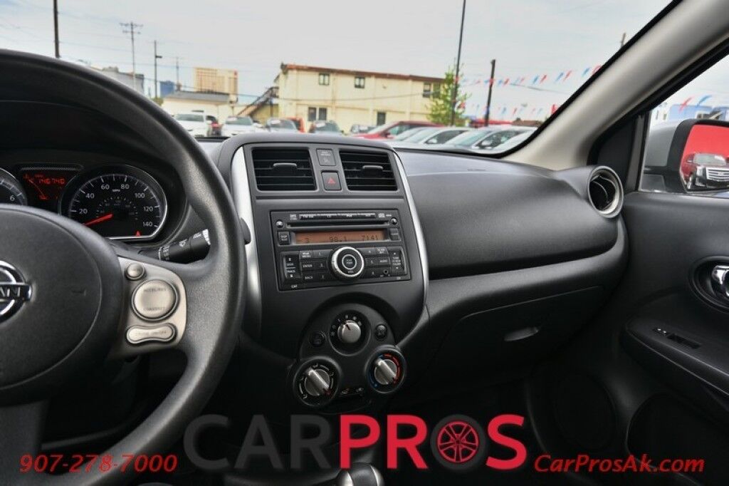 2013 Nissan Versa FWD - 1.6L 4-Cyl - Automatic - Premium Cloth Seats - Power Locks, Windows & Mirrors - Keyless Entry & Push To Start - Steering Wheel Audio Controls - AM/FM & CD Player - Aluminum Wheels - 38 MPG - 1-Owner Anchorage AK